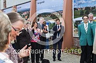 Übergabe Stadtinformation und Einweihung der Foto Tafeln am Schlossberg Harzgerode