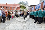 Übergabe Stadtinformation und Einweihung der Foto Tafeln am Schlossberg Harzgerode