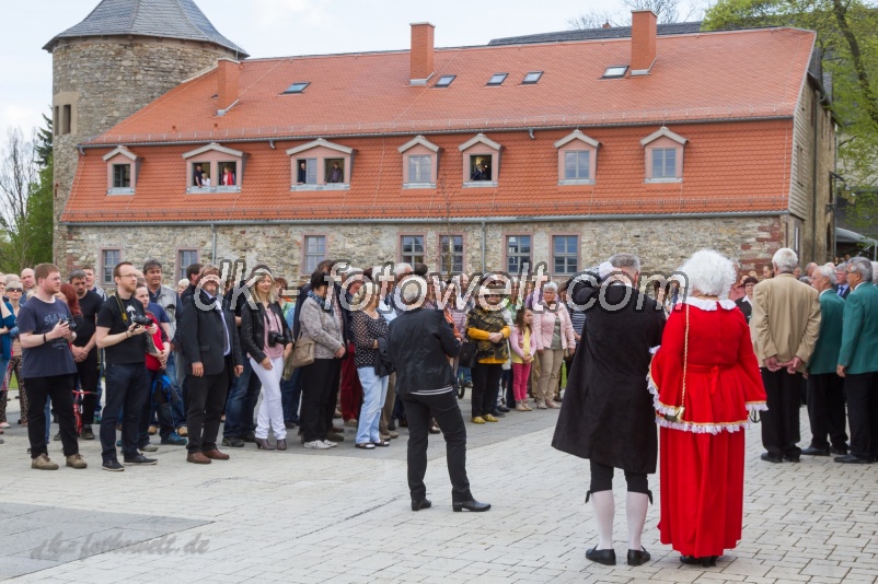 Übergabe Stadtinformation und Einweihung der Foto Tafeln am Schlossberg Harzgerode